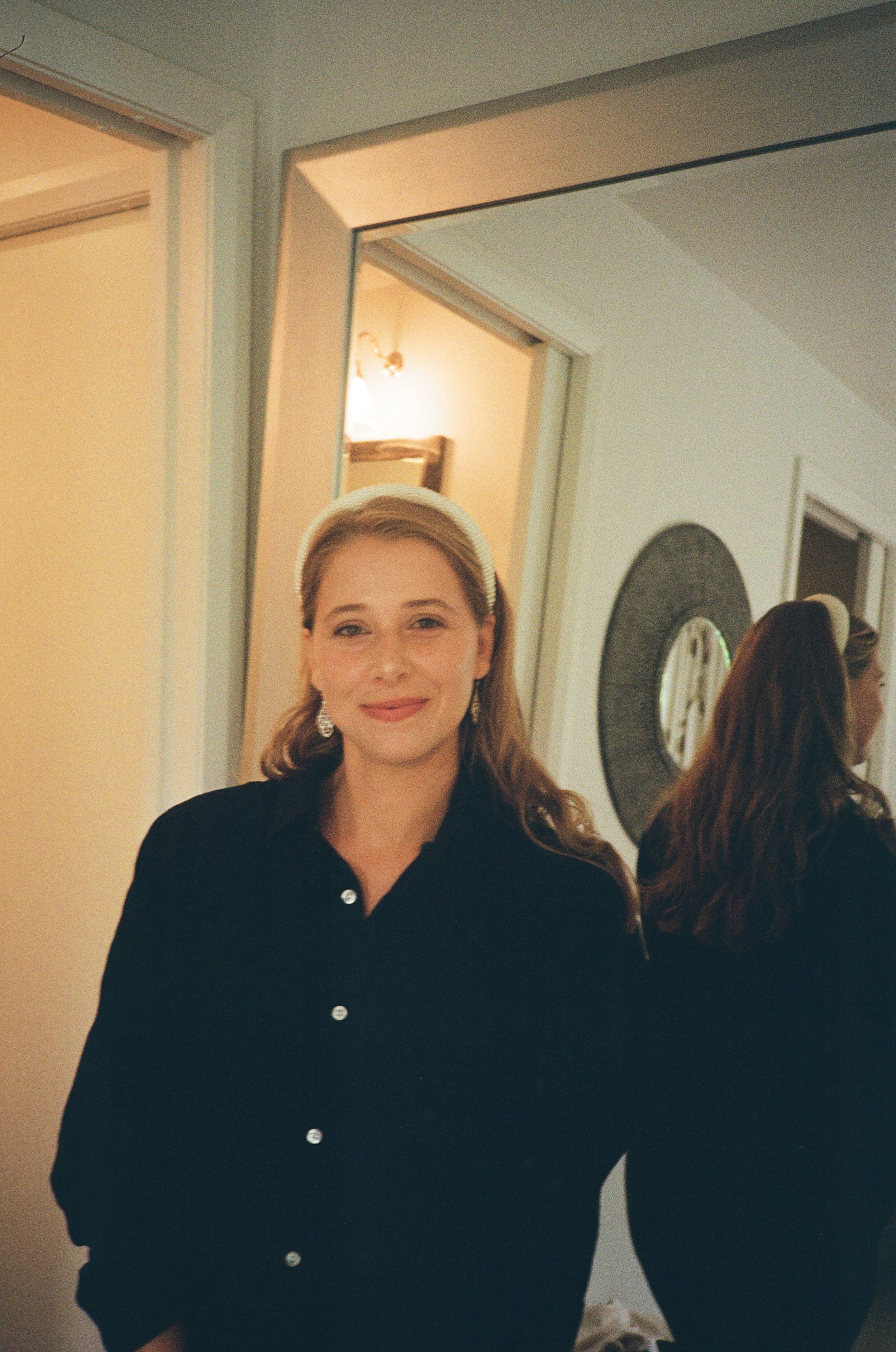(Tauranga) - Getting ready for the wedding. Christina's friends did her hair and Christina did her own makeup.