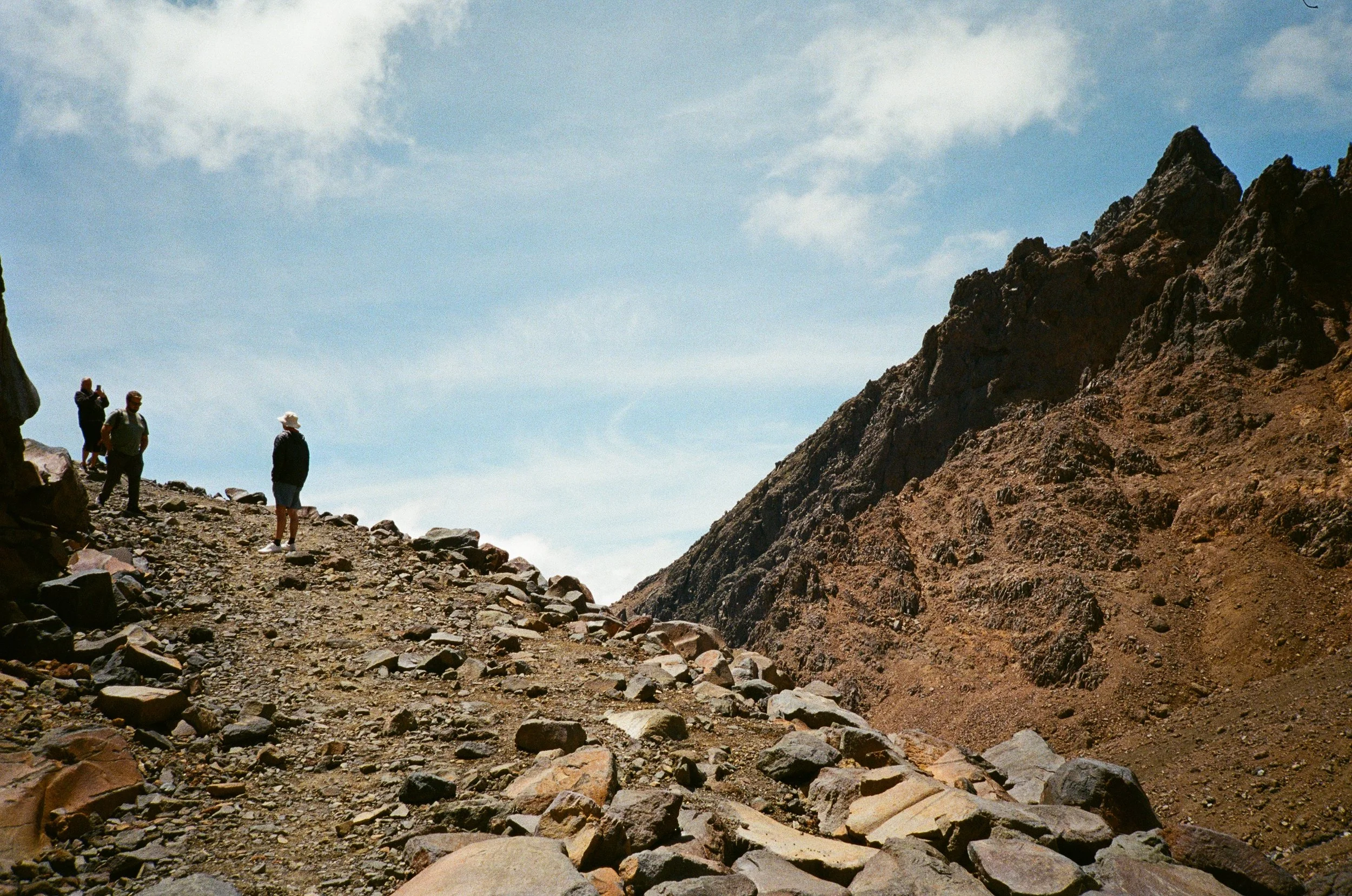(Tongariro National Park) - at the Whakapapa ski area. Took a ride up to the top and hiked a bit on the rocks.