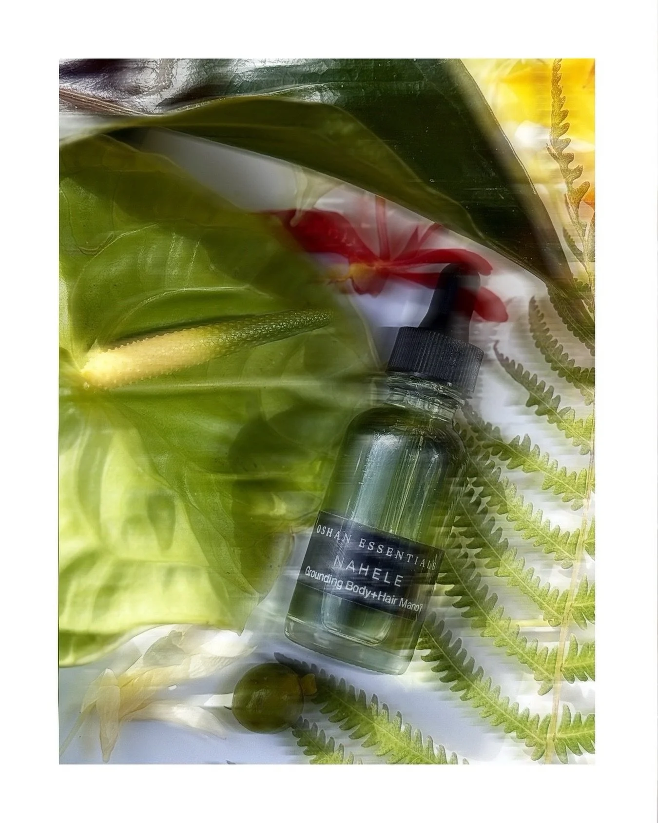 Macadamia, kukui, camellia, and sea buckthorn replenish the skin beautifully, while the wooded blend of NAHELE brings depth, calm, and a sense of grounding .