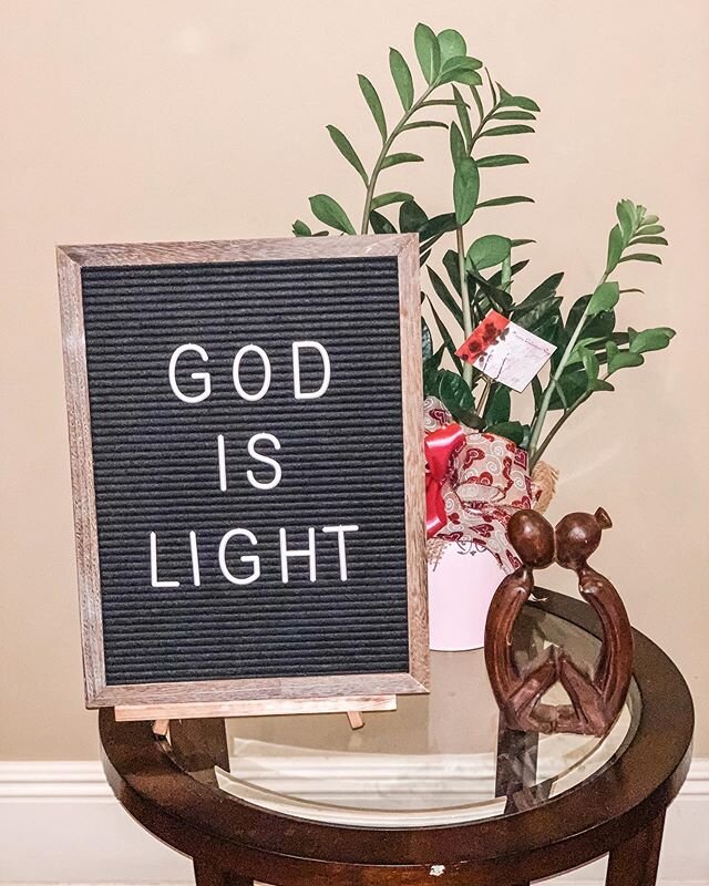 God Is Light. He shines in your darkest hours. His light guides you on those long journeys. He brightens any day. He shines his goodness upon us. If we do not follow the light we remain in darkness. &ldquo;If we do not have the light we do not know G