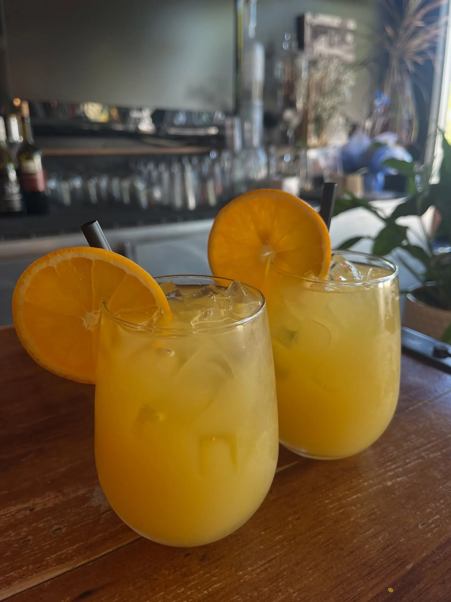 We offer a full bar and a variety of drinks to pair with brunch or dinner. Happy hour takes $2 off any drinks that aren’t already marked as a special with a * 
1) Summer Splash 
2) Shirley Temples
3) Caesar, Cheeky Mimosa, Tequila Sunrise 
4) C