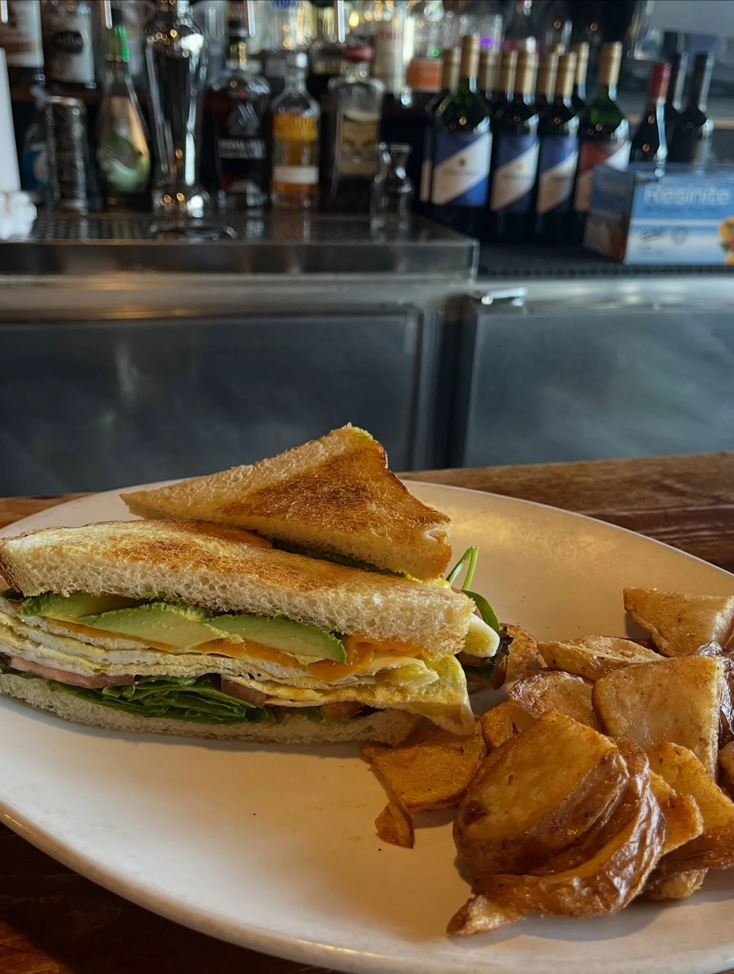 One of our fan favourites: the B.E.L.T.C.H., otherwise known as the baconegglettucetomatocheese. We do offer bacon OR avocado, as shown in this image, as well as a choice of sourdough bread or a sesame Kaiser bun. Available everyday until 4:00pm.