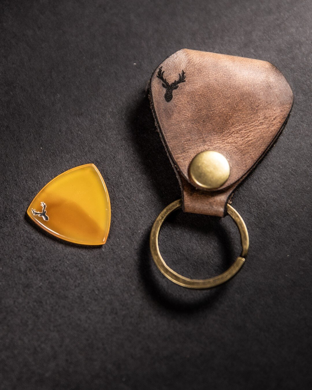 Matched pair.
Protect your pick. 
&bull;
#Handcrafted #AmericanPickCompany #APC #americanpicks #leather #guitarpick #guitar #pick #american #picks #guitarpicks #madeintheusa