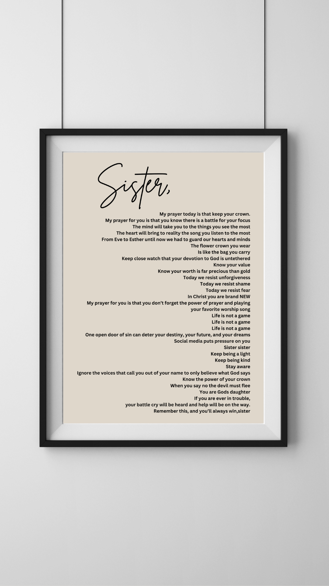 Sister, Leap Youth Ministry Poem