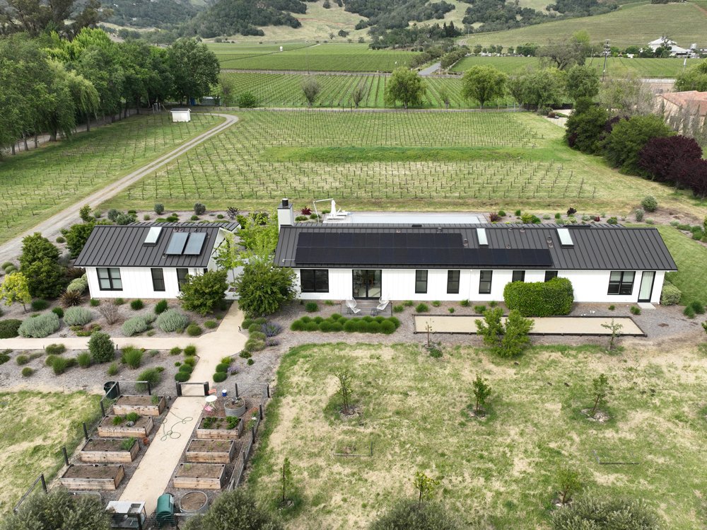 Residential solar panel install in Sonoma County
