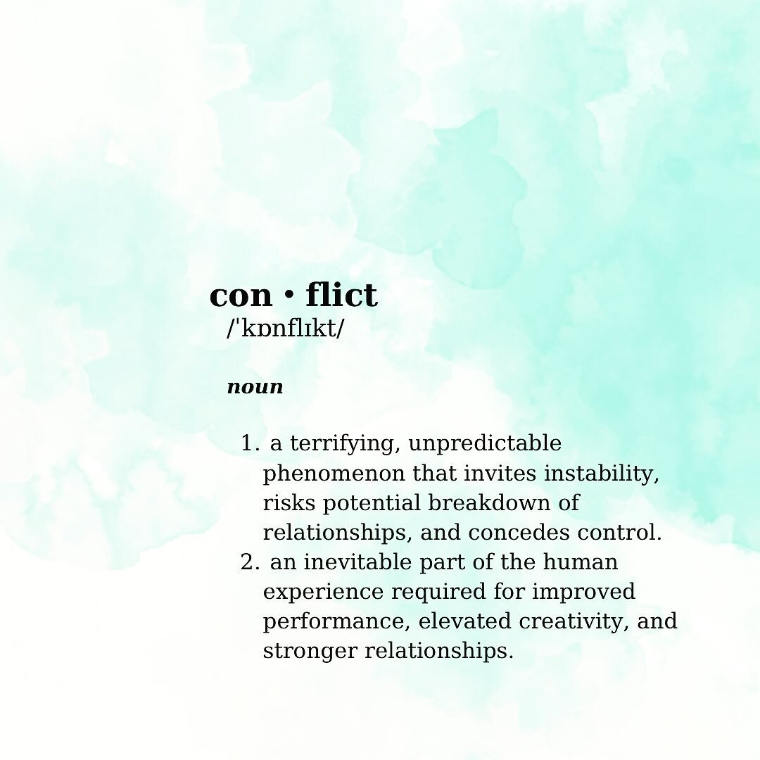 I hate conflict. On the Thomas-Kilmann Conflict model, I would be a natural Avoider - which, combined with my inherent need to be liked (what a combo!) - has resulted in a LOT of conscious work over the years focused on becoming more assertive. Even 