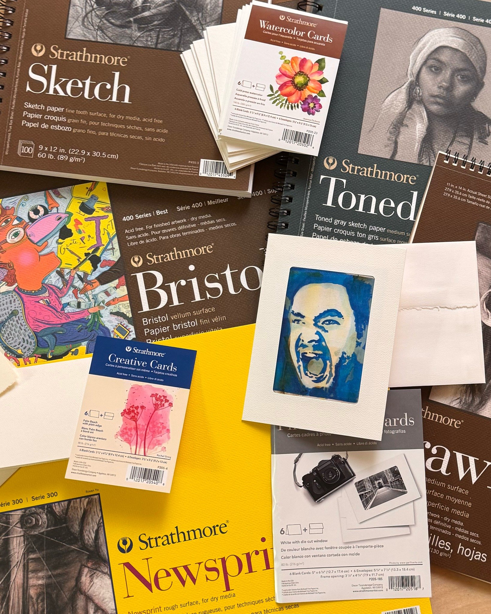 Bristol, Newsprint, Drawing, Tracing, Gray, if you can dream it, then @strathmoreart has paper for it! 

Each pad comes in multiple sizes, ranging from 9" x 12" all the way up to 18" x 24"! The largest pads come with 15 individual