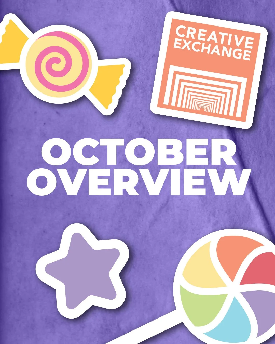October is upon us, and we've got lots of sweet things coming your way!!! 🧟&zwj;♂️ 🍬 🎃

First up is a new exhibition at the Gilbert Center! This month, Morgan McCullin's exhibition, Hillbillie, is on display! This exhibition is full of vibrant pai
