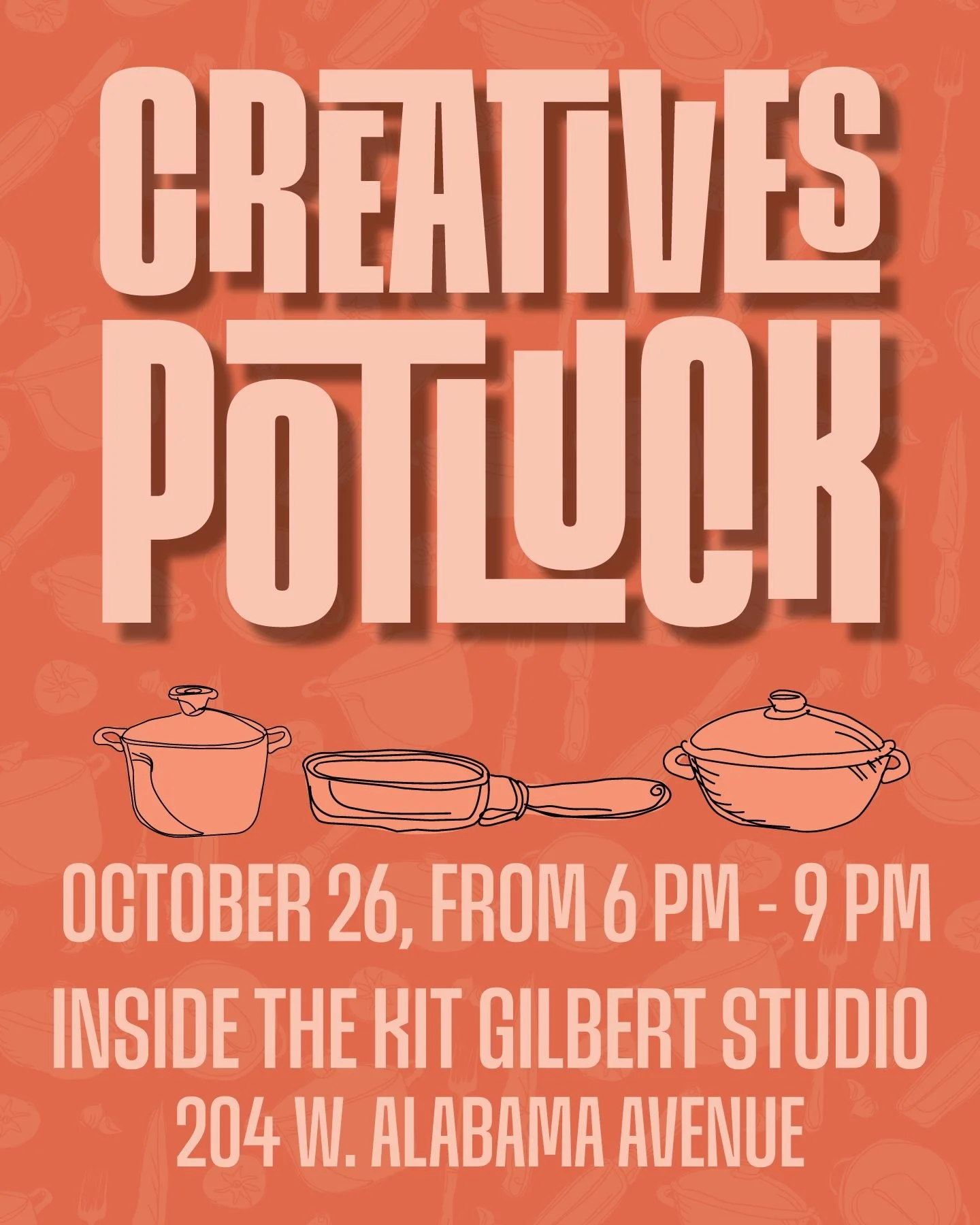 TOMORROW IS A SPECIAL CREATIVE MEETUP! JOIN US FOR A CREATIVES POTLUCK!!!

Share your favorite dish with us as we celebrate Creative Exchange's 5th birthday! We will have food, art-making, and a great time with friends! This meetup will be longer tha