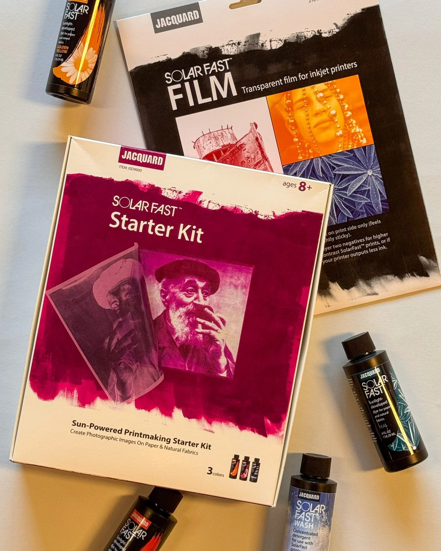 Are you excited to get out now that the weather feels amazing??? We are too! That's why this week's featured product is Solarfast dye by @jacquardproducts!!! 🌤 🍂

The printing possibilities are endless because you can mix any of the 14 base colors 