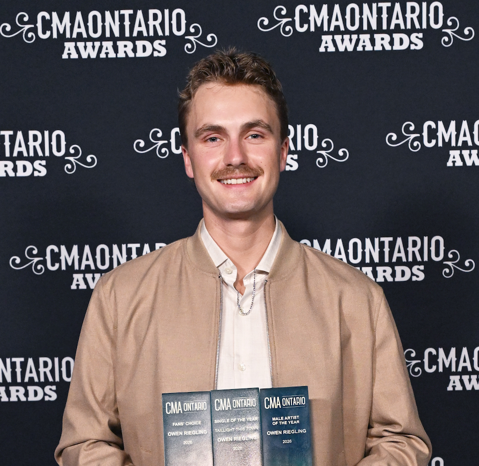 Owen Riegling wins three CMAOntario Awards