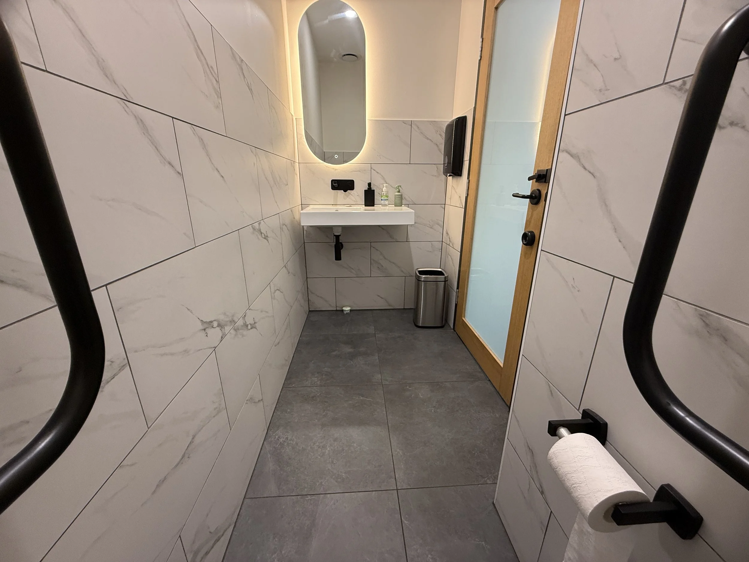ambulant toilet photo looking at mirror august 2026.JPG