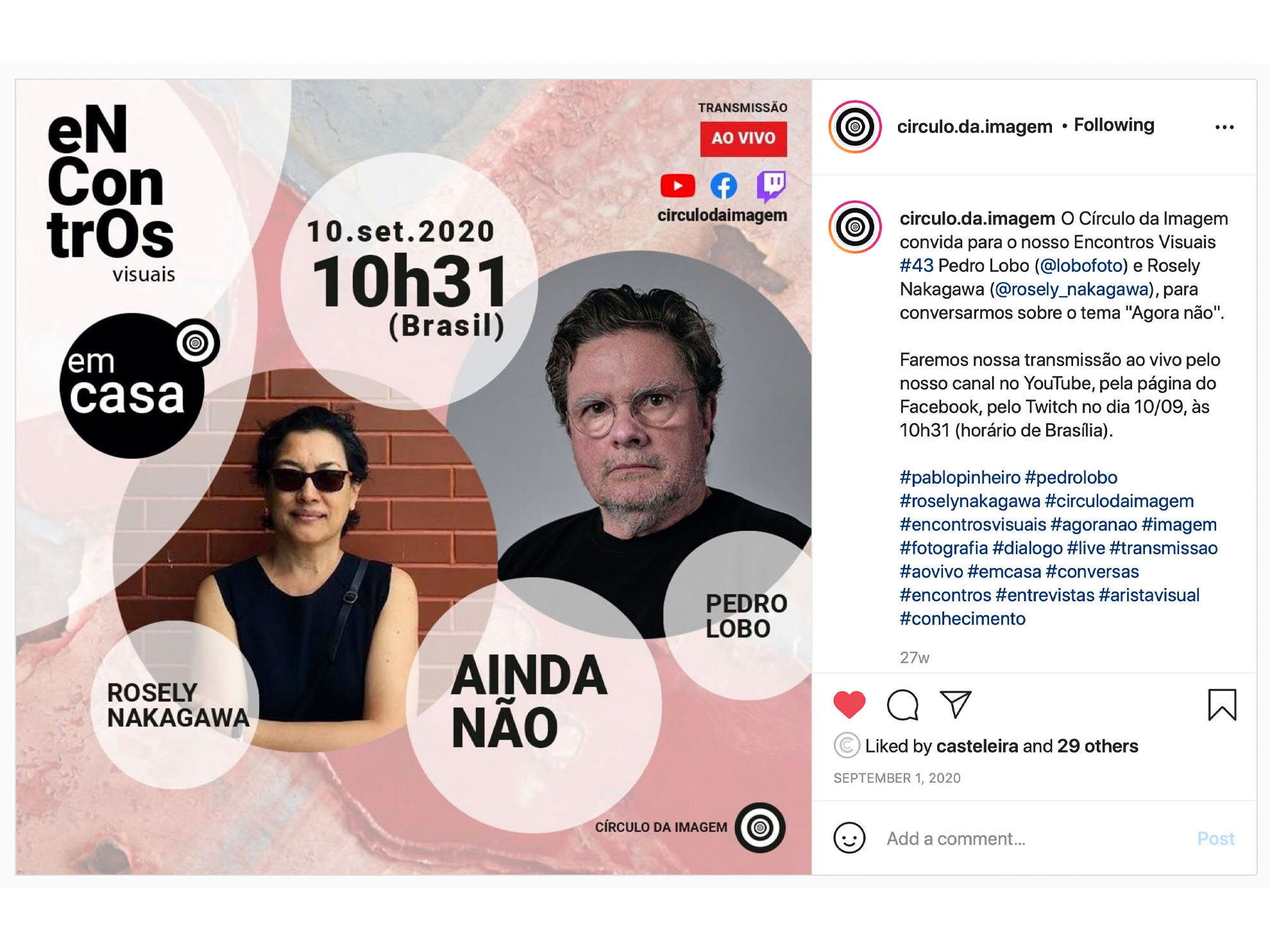 Pré Lançamento no Círculo da Imagem, 