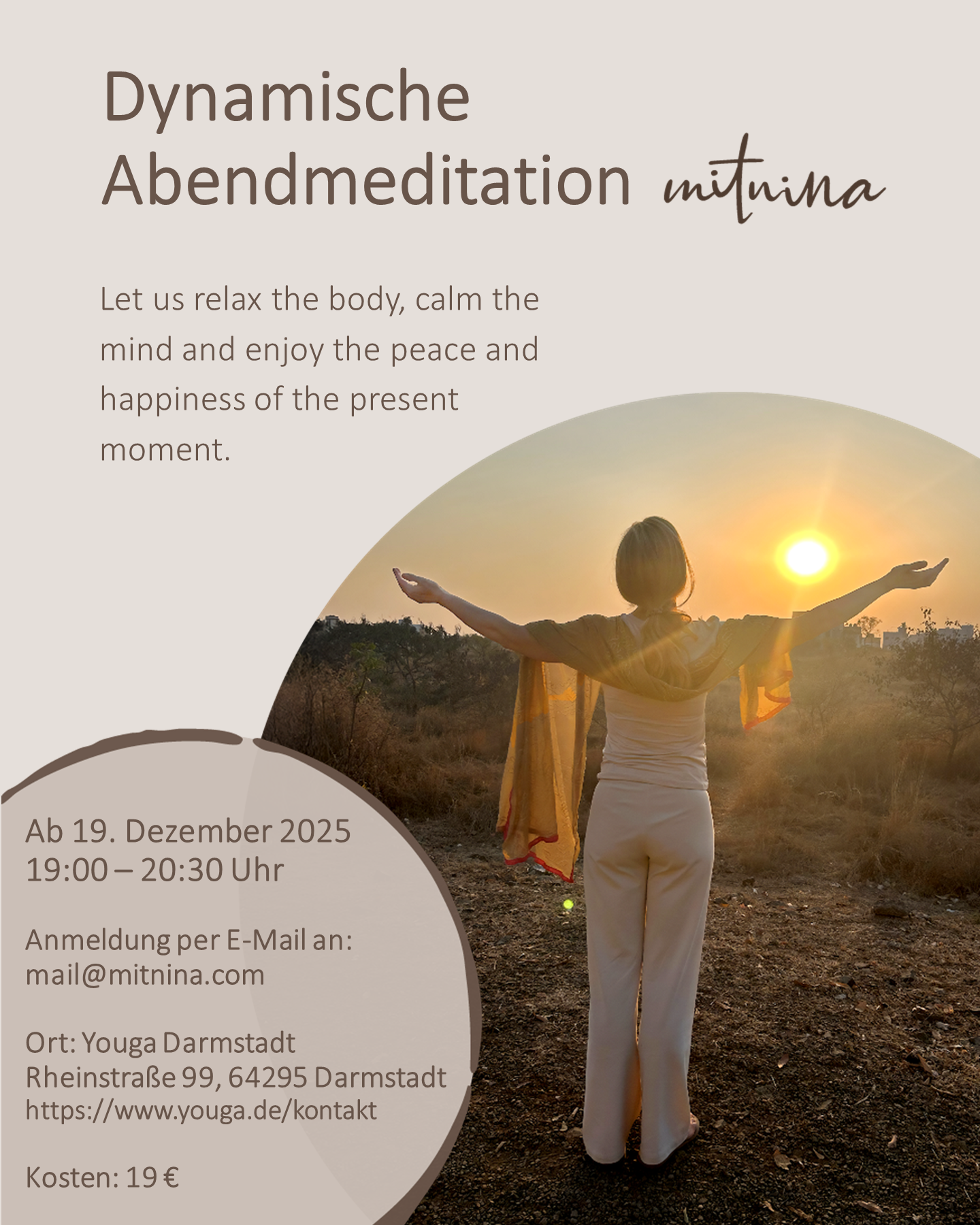 Dynamische  Abendmeditation mit Nina