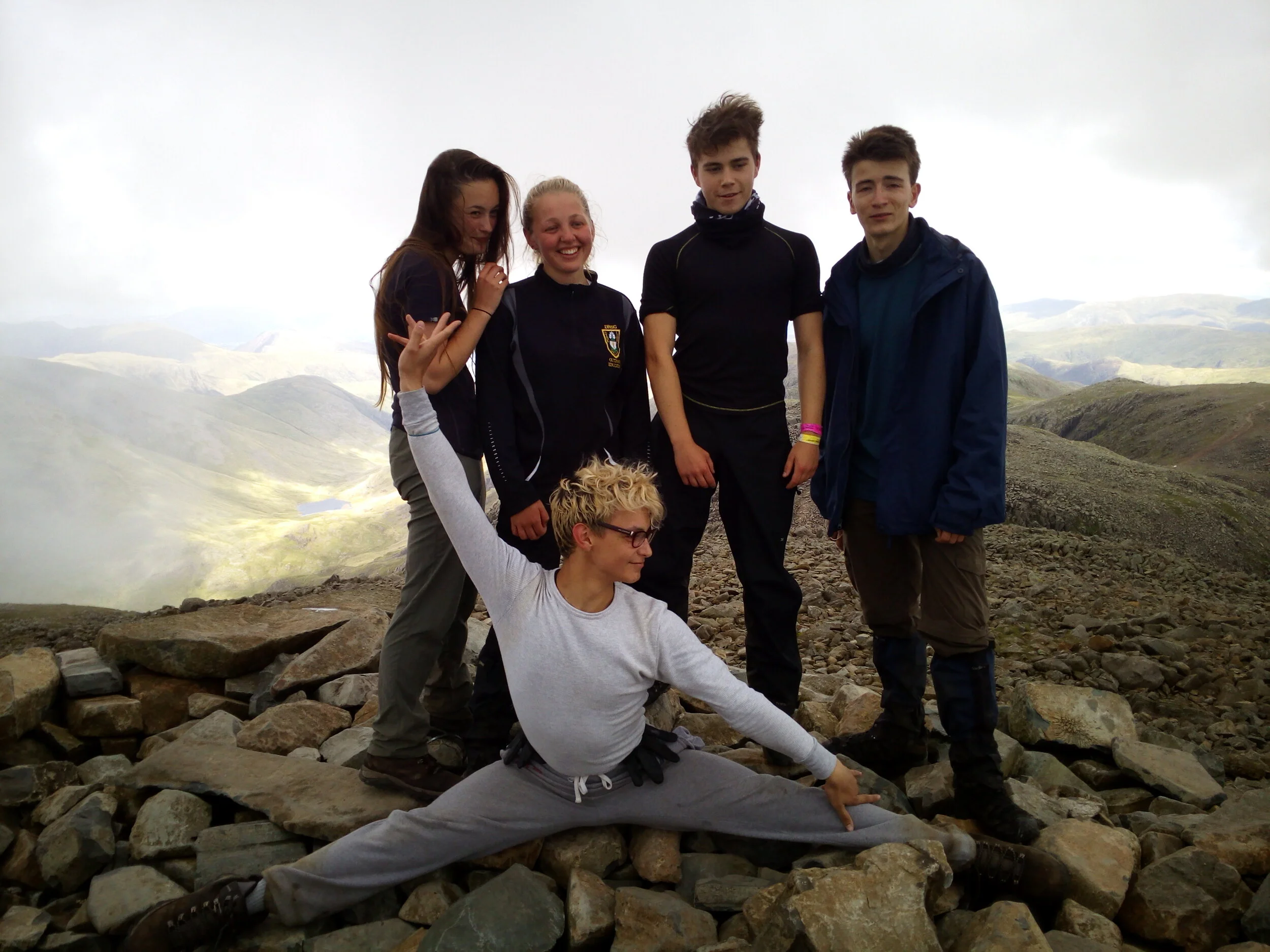 Gold team from Plymouth - Scafell Pike Summit