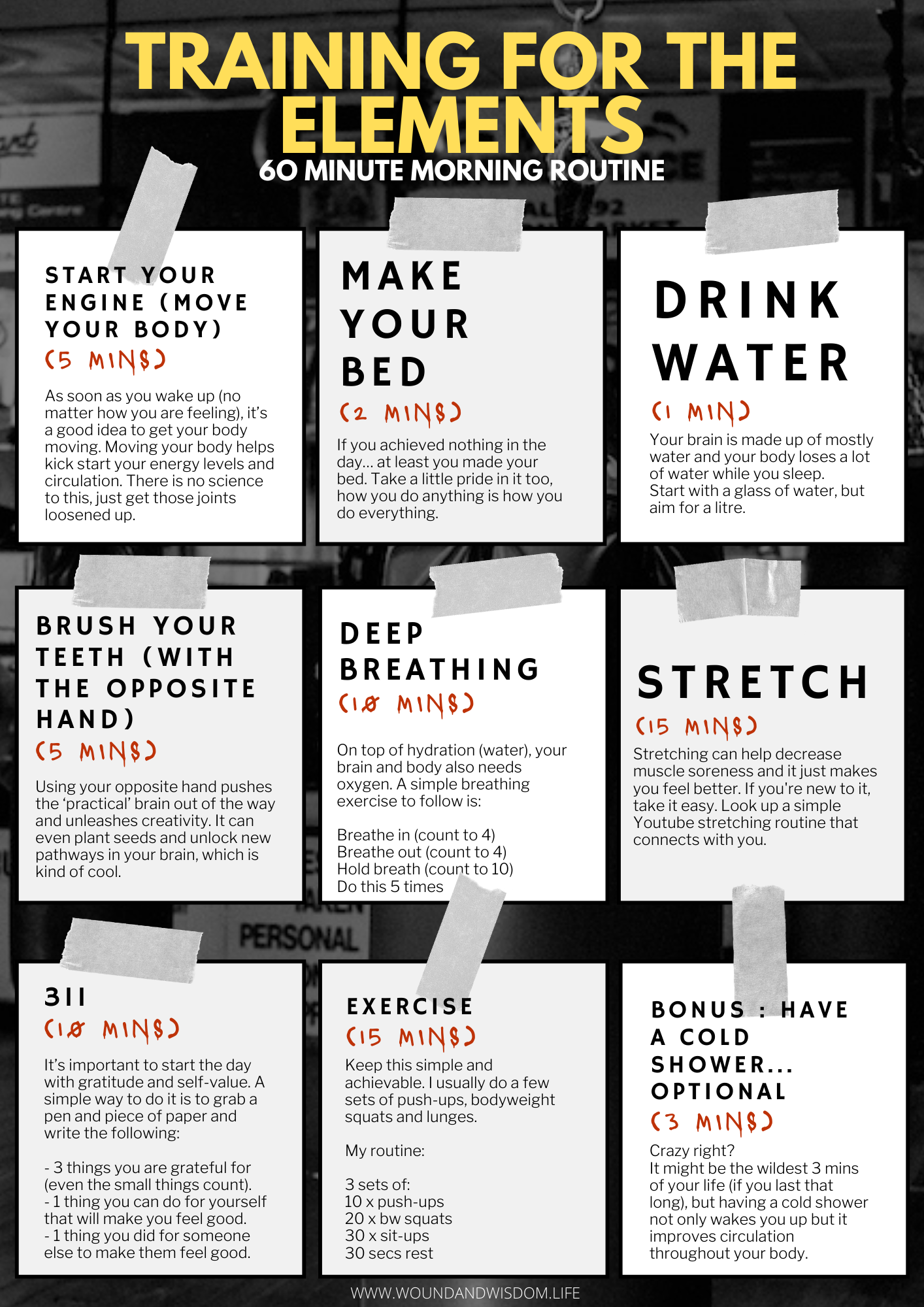 60 MIN MORNING ROUTINE — Wounds and Wisdom