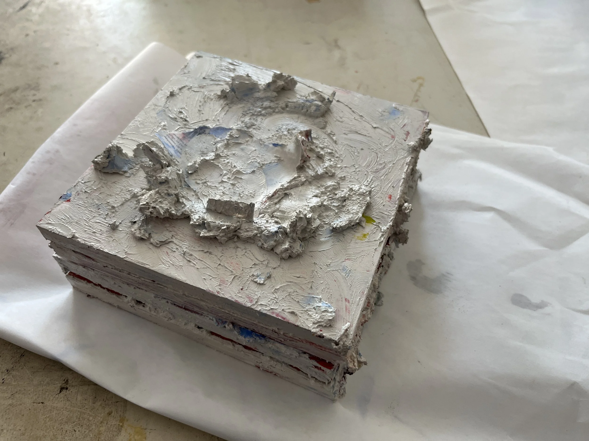 5"x5"x2.5" Oil on Wood