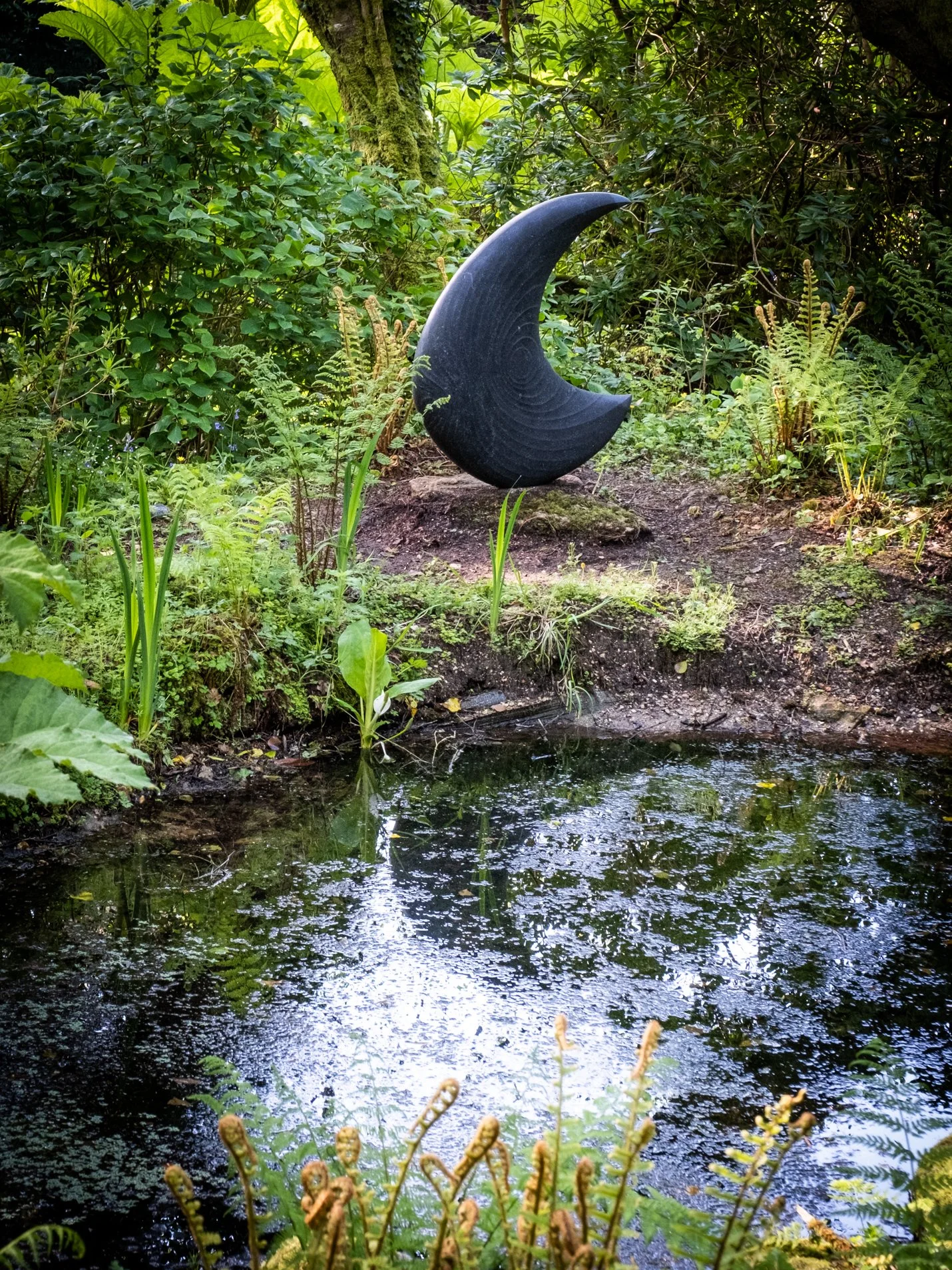 Blue Angel V Kilkenny limestone 102x96x16 cms £25,000