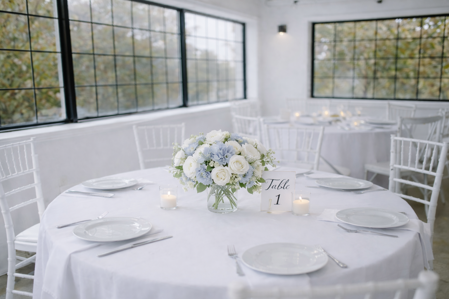 Upgrade Large Table Decorations: Coordinated to perfectly match your ceremony style & color palette