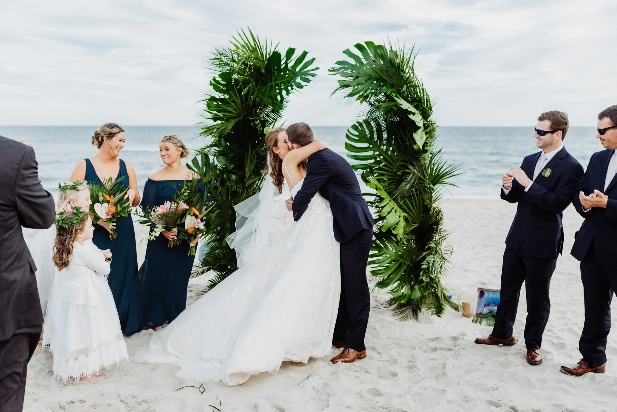 Ocean City Maryland Beach Wedding Barefoot Beach Bride