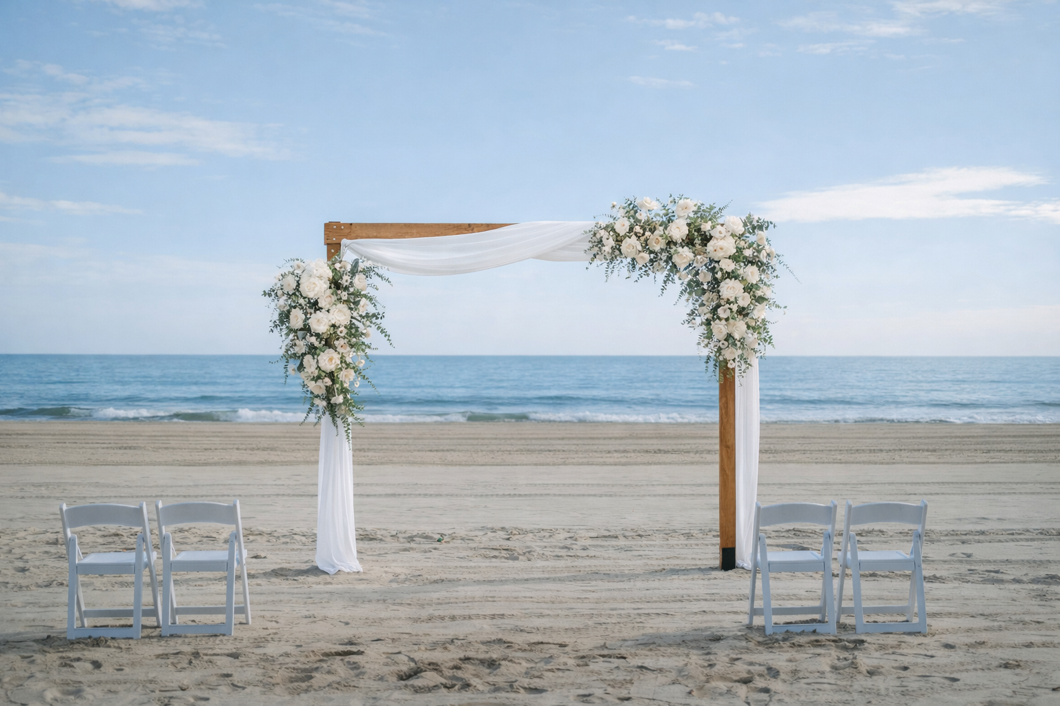 Beach-Wedding-Arbor-Flowers-Barefoot-Bride-Weddings-OC-MD