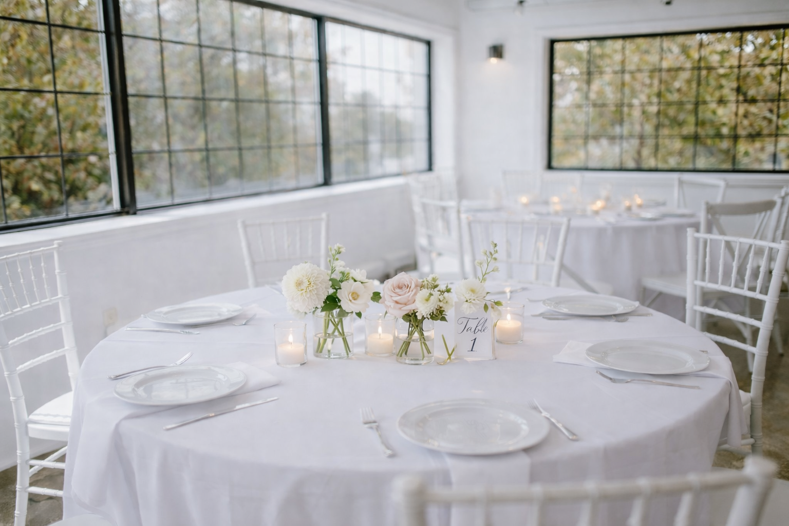 Table Decorations: Coordinated to perfectly match your ceremony style & color palette