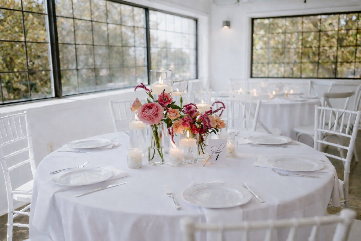 Table Decorations: Coordinated to perfectly match your ceremony style & color palette