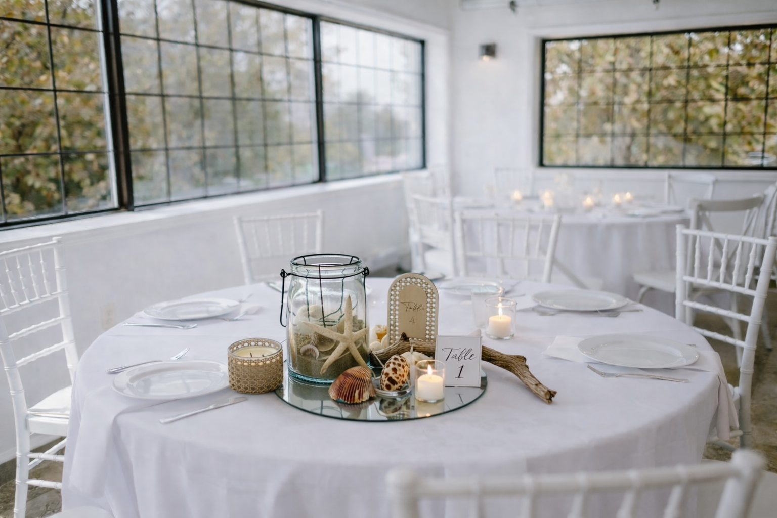 Table Decorations: Beach