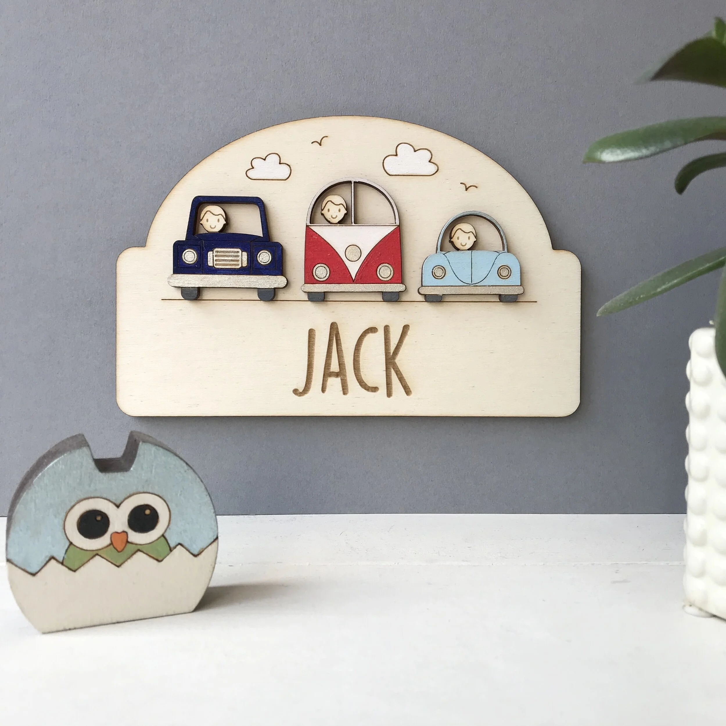 Car child's door sign