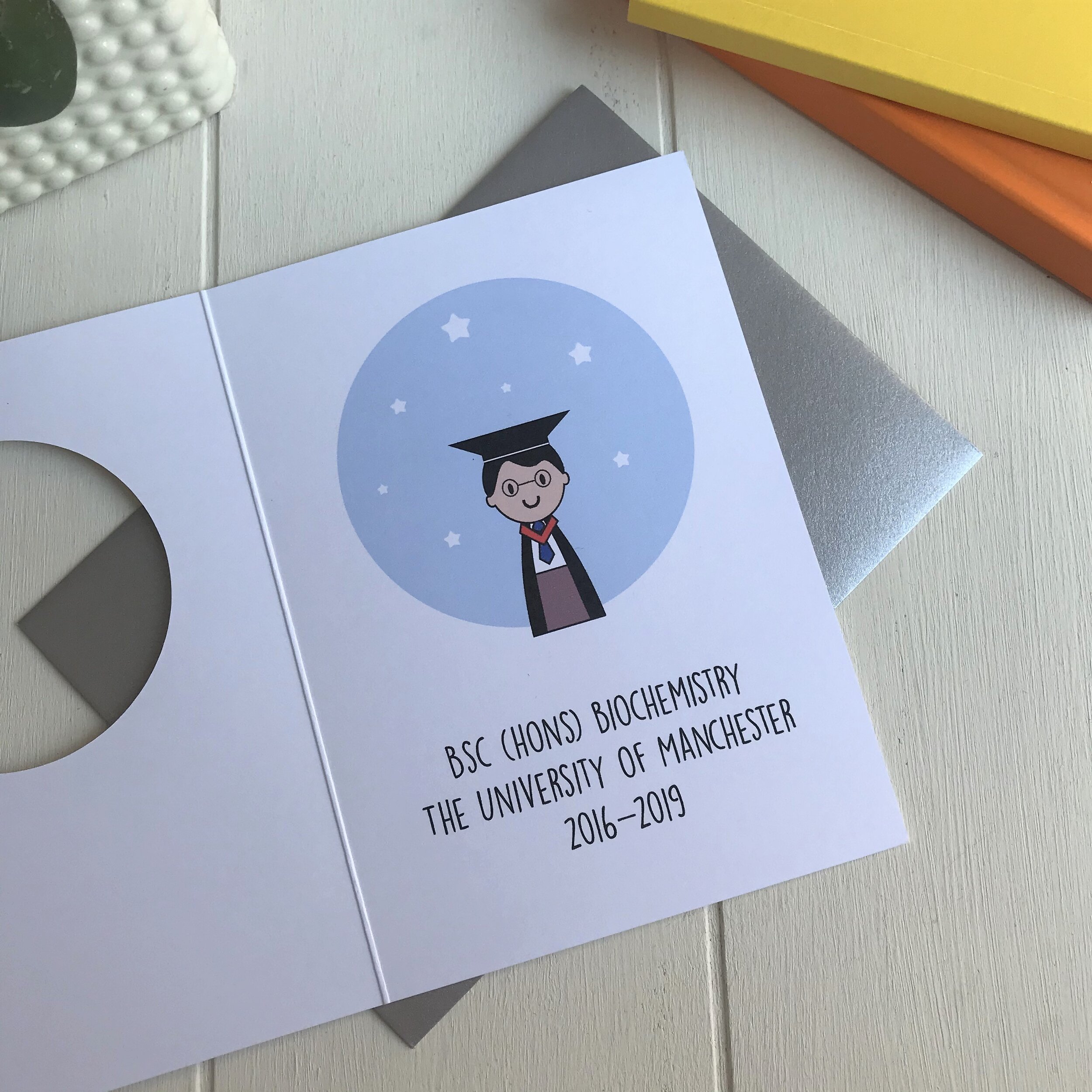 Boy's personalised graduation card