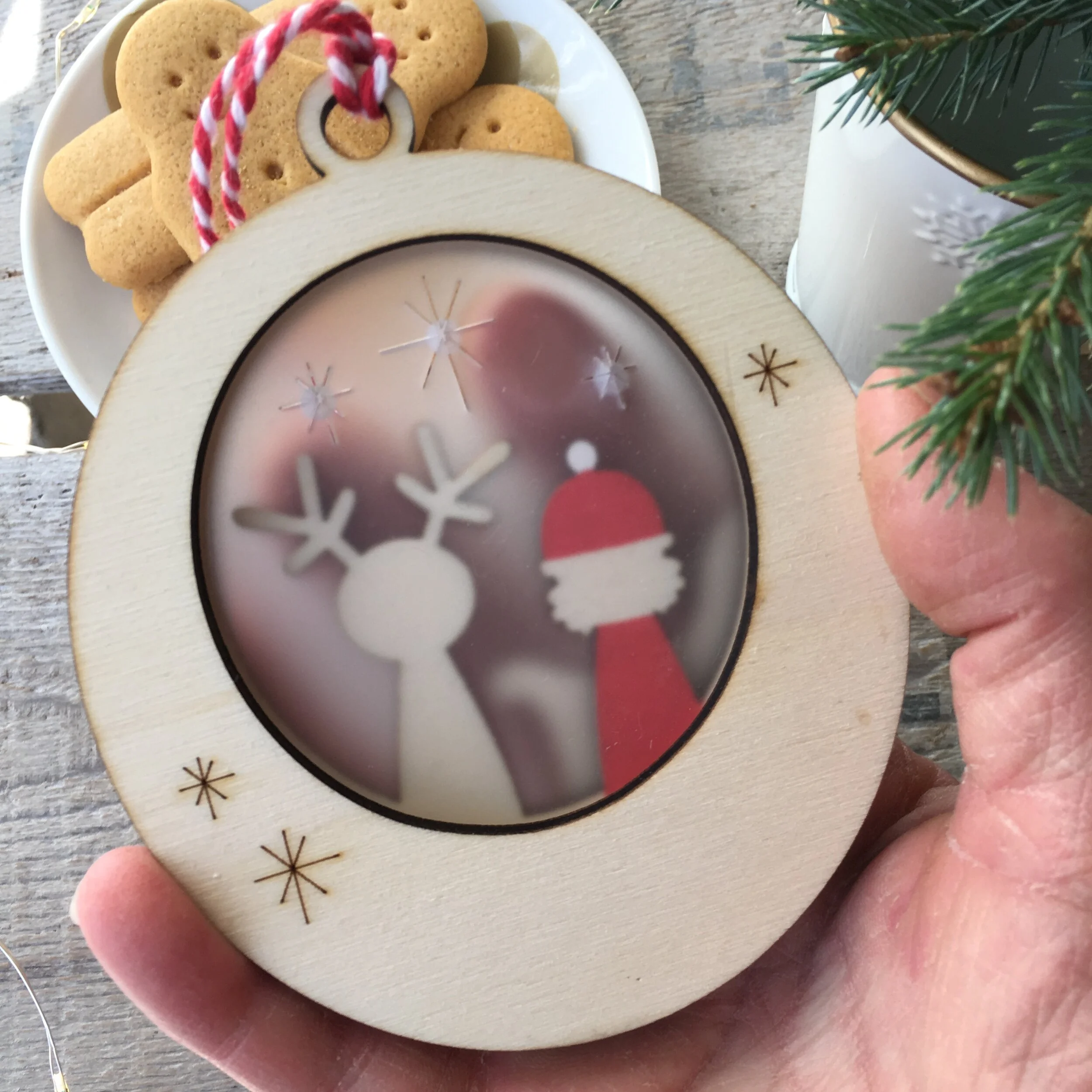 santa and rudolf bauble back image.JPG