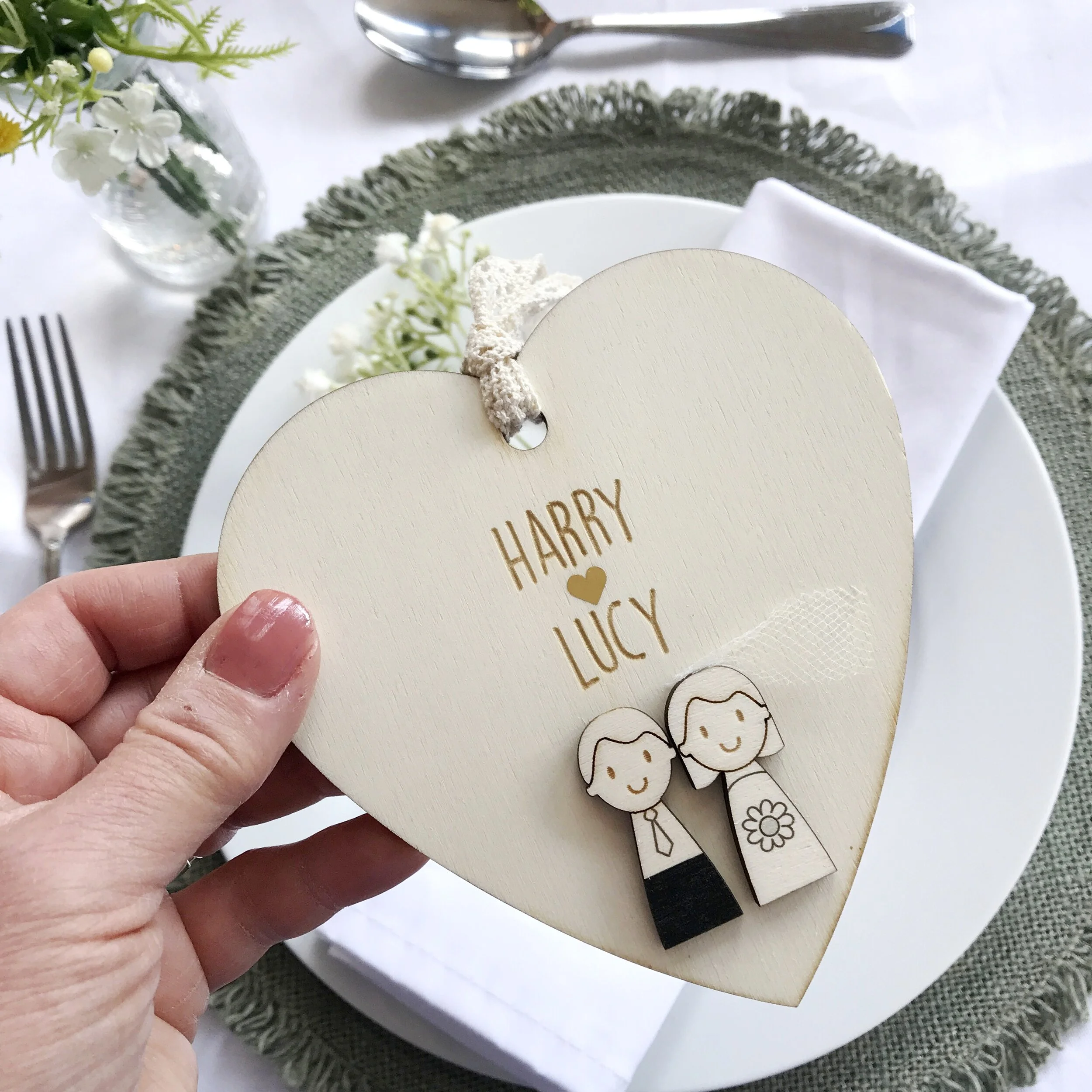 Bride and Groom Heart