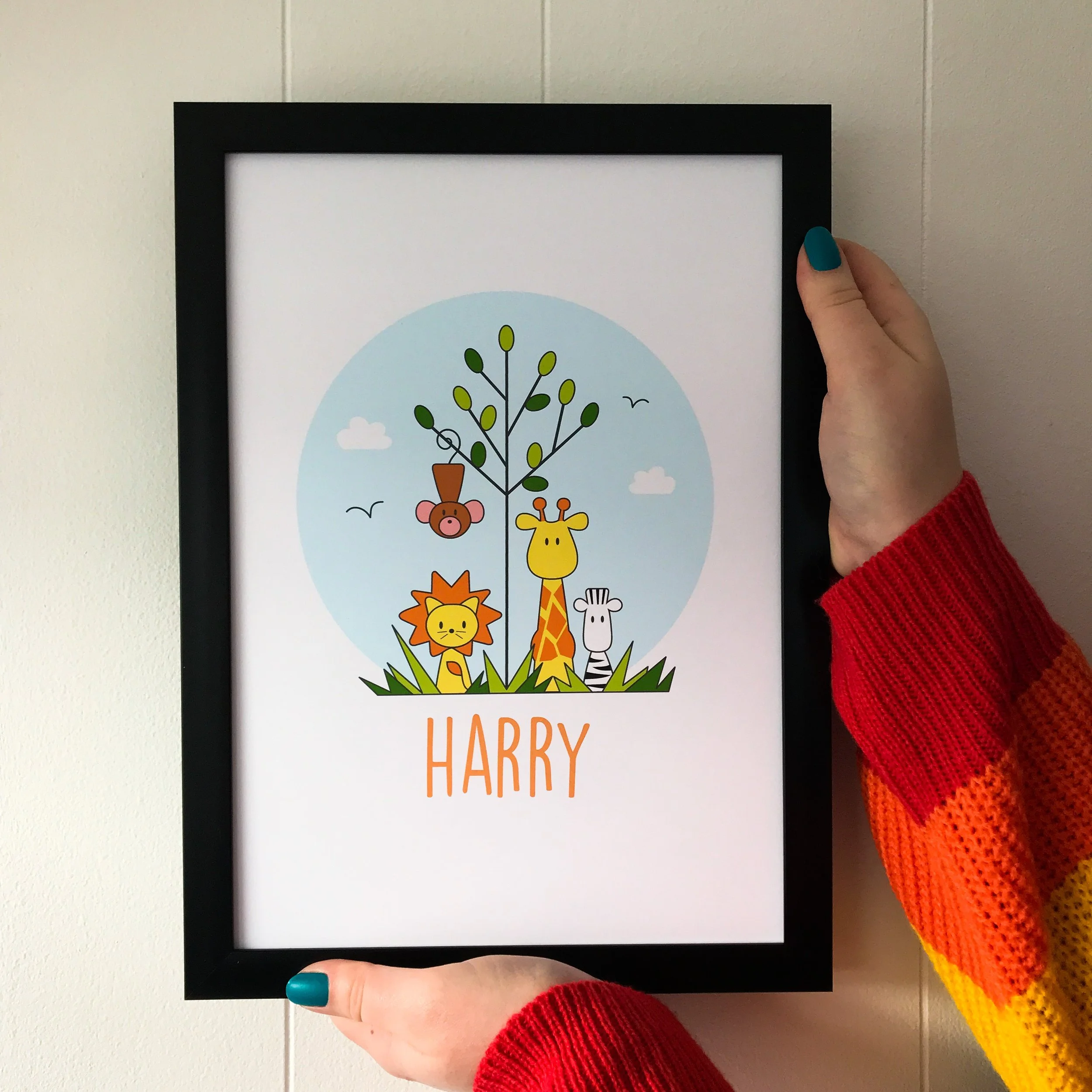 Jungle name print - black frame.JPG