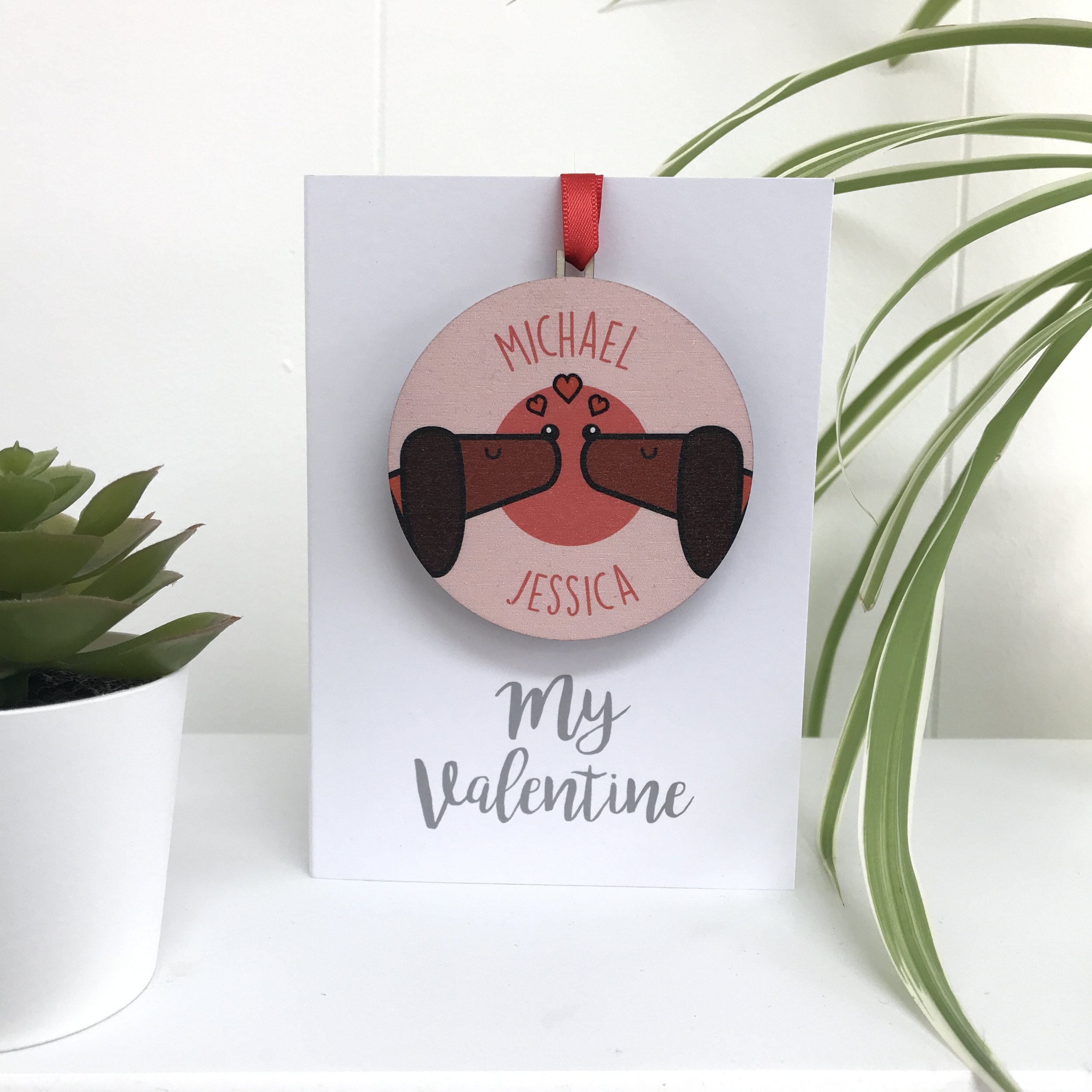 Valentines day couple card