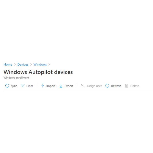 Importing Windows Autopilot Device in Intune IntuneHybrid — LOWMAN
