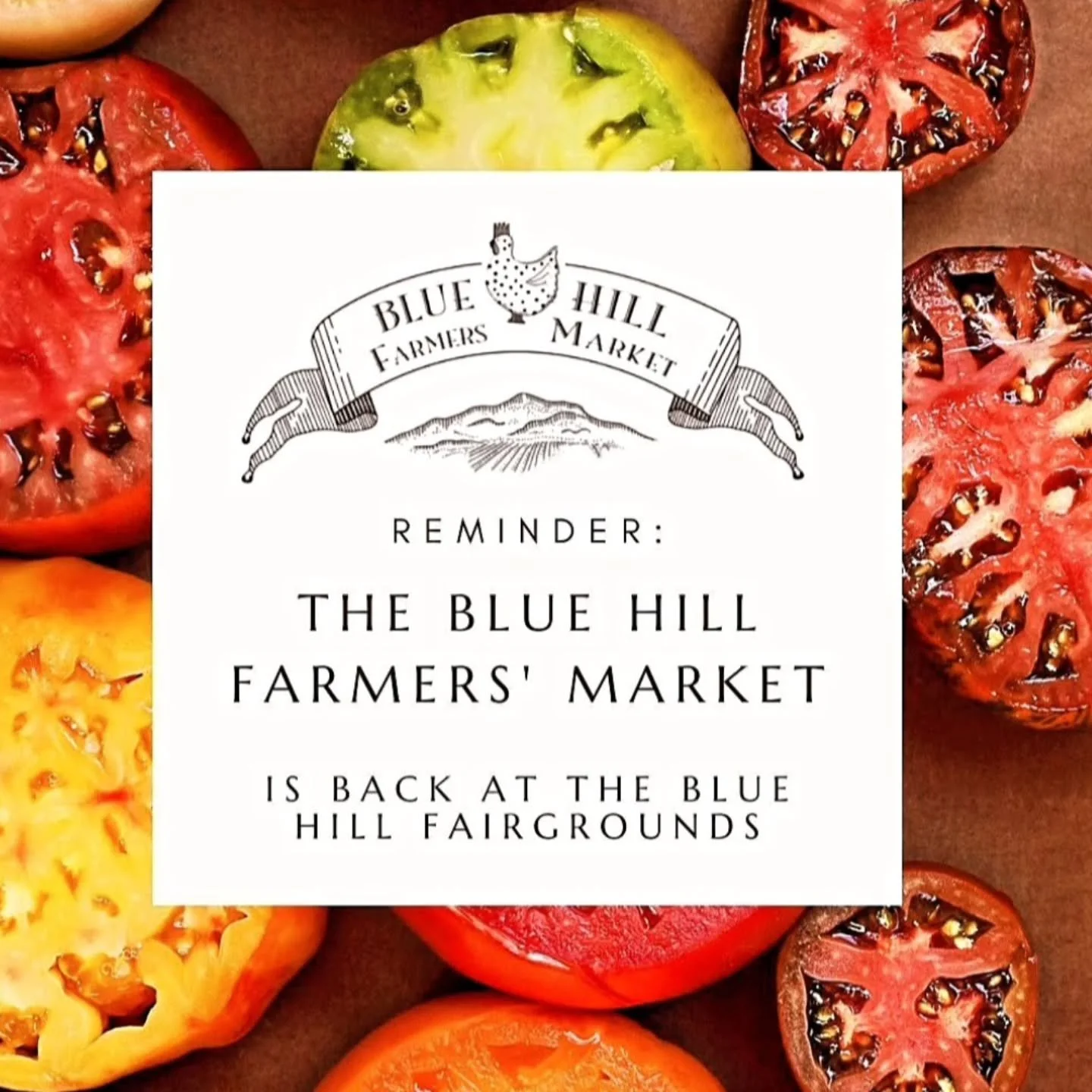 We're back at the Blue Hill Fairgrounds, the weather looks glorious and we have a spectacular Farmer's Market in store for you Saturday! 

-Music by &quot;The Leftovers&quot; 🎶 
-The talented David McBeth of Walker Pond Pottery will be demonstrating