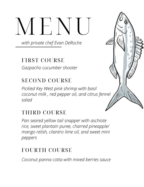 Unity Table Chef's Dinner: Guest Chef Dinner With Evan DeRoche