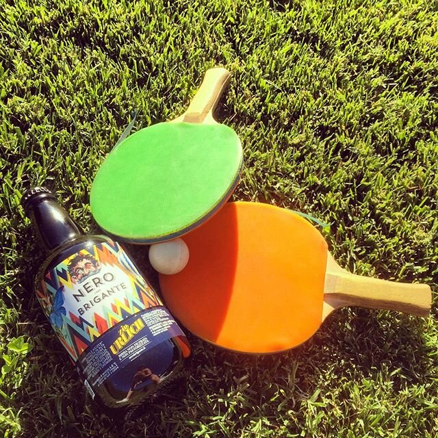 Birretta fresca e ping-pong sull'erba! La domenica perfetta 🚀#nerobrigante