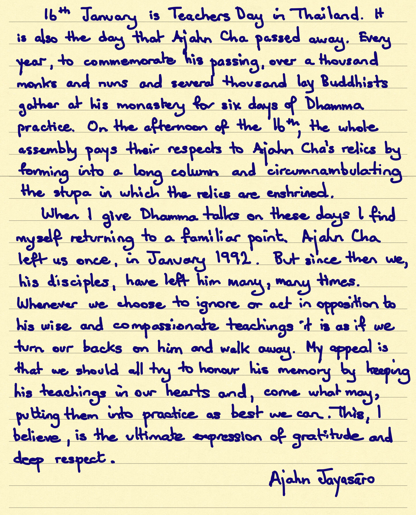 The Ultimate Expression of Gratitude and Deep Respect