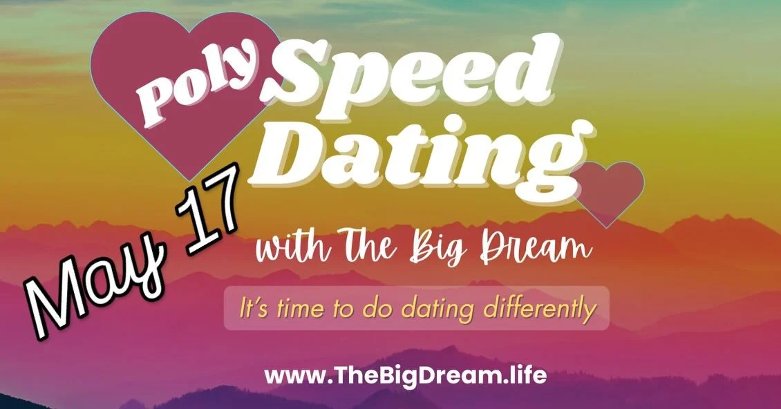 Get your tix not for the upcoming poly and queer speed dating events. PRICES WILL GO UP so don&rsquo;t say we didn&rsquo;t warn ya! Tix @ www.TheBigDream.life

#speeddating #datingdenver #queerdating #poly #enm