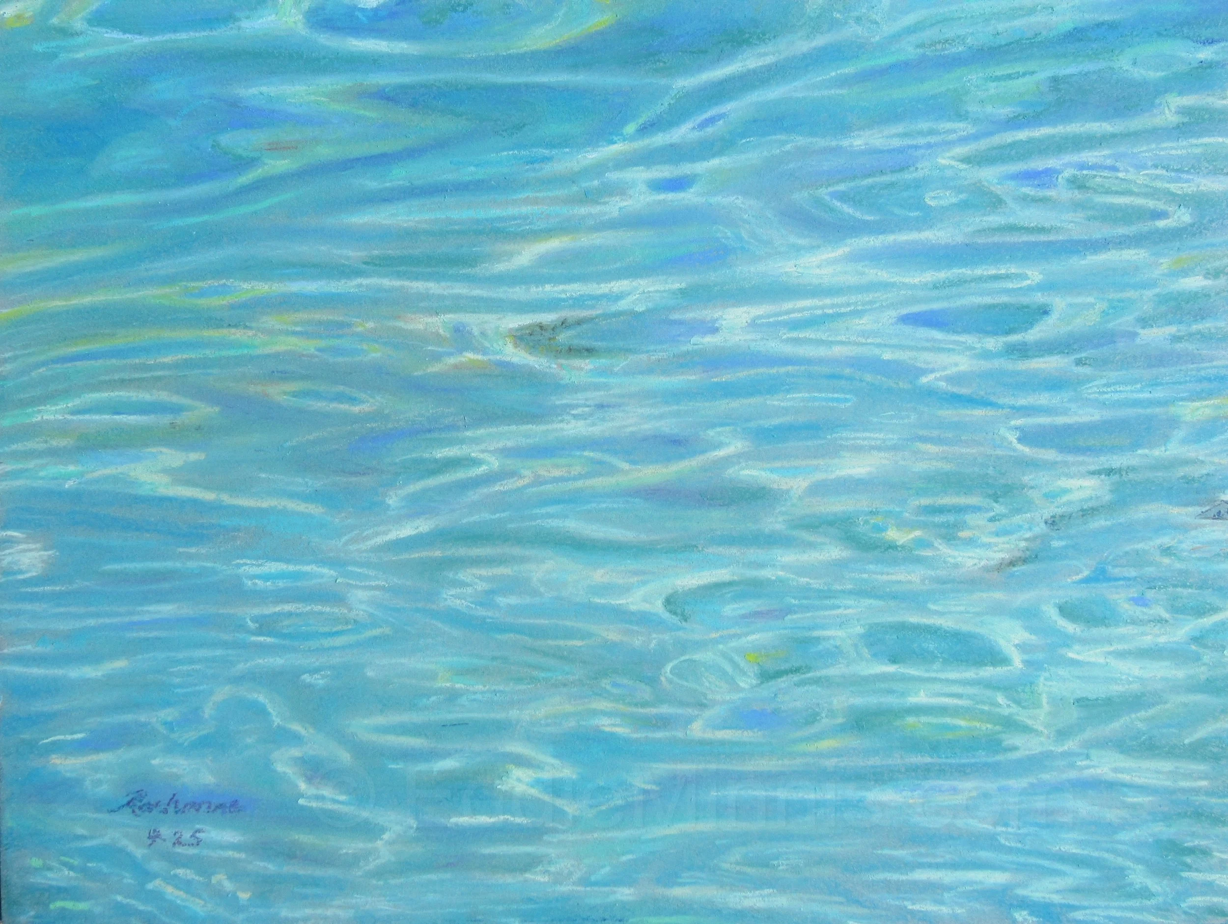 Bimini Blue - 9" x 12"   -  $1,550