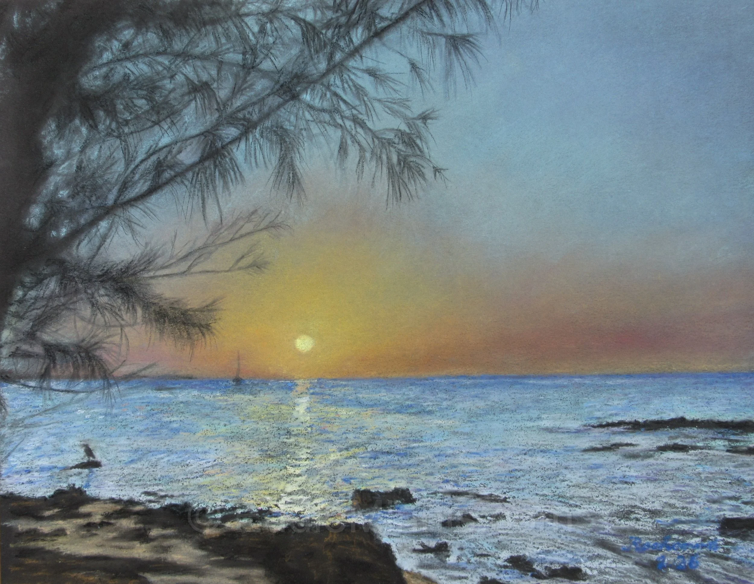 Sunset on Eastern Shores - Contact the artist
