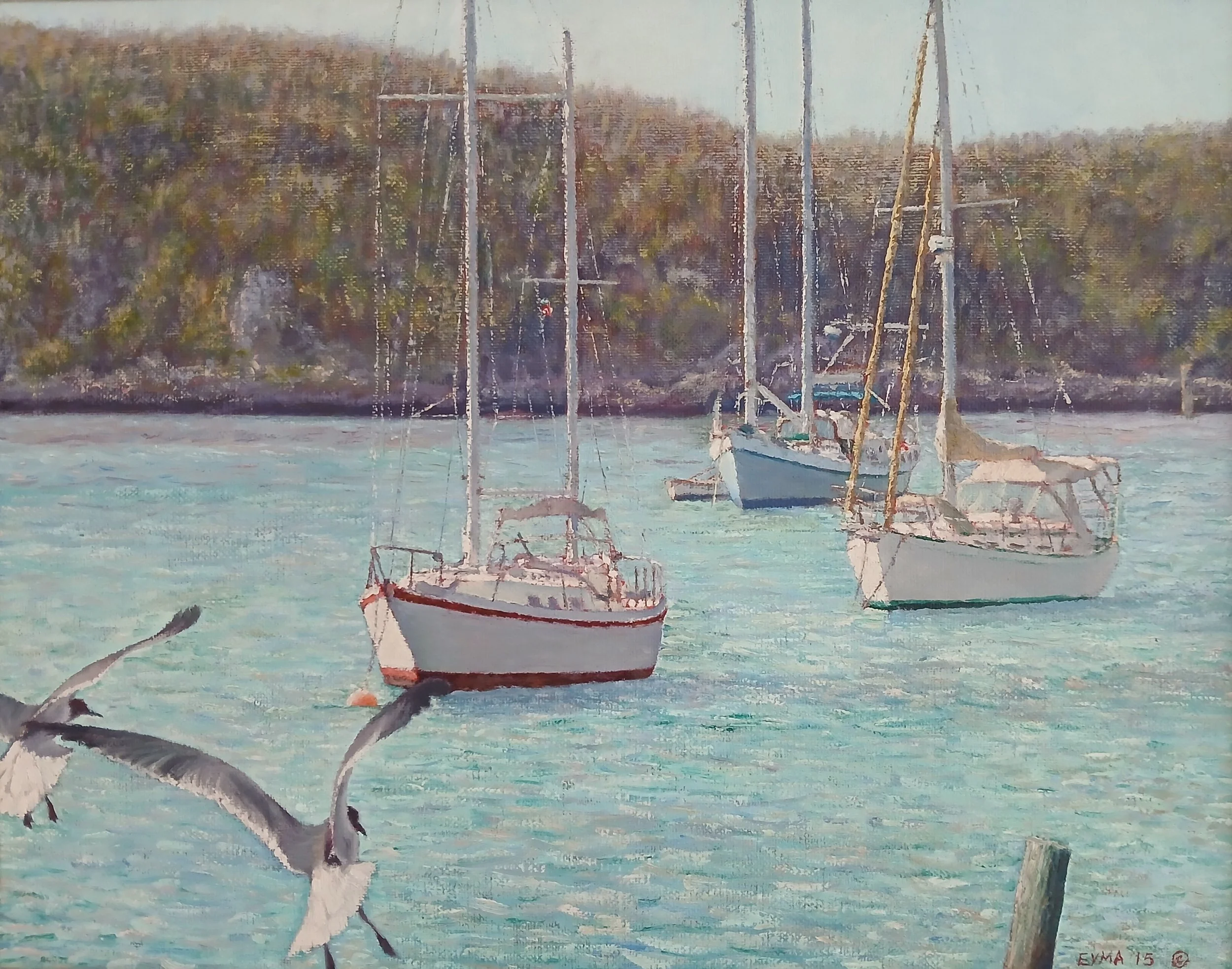 Three Boats in Little Harbour - Abaco
