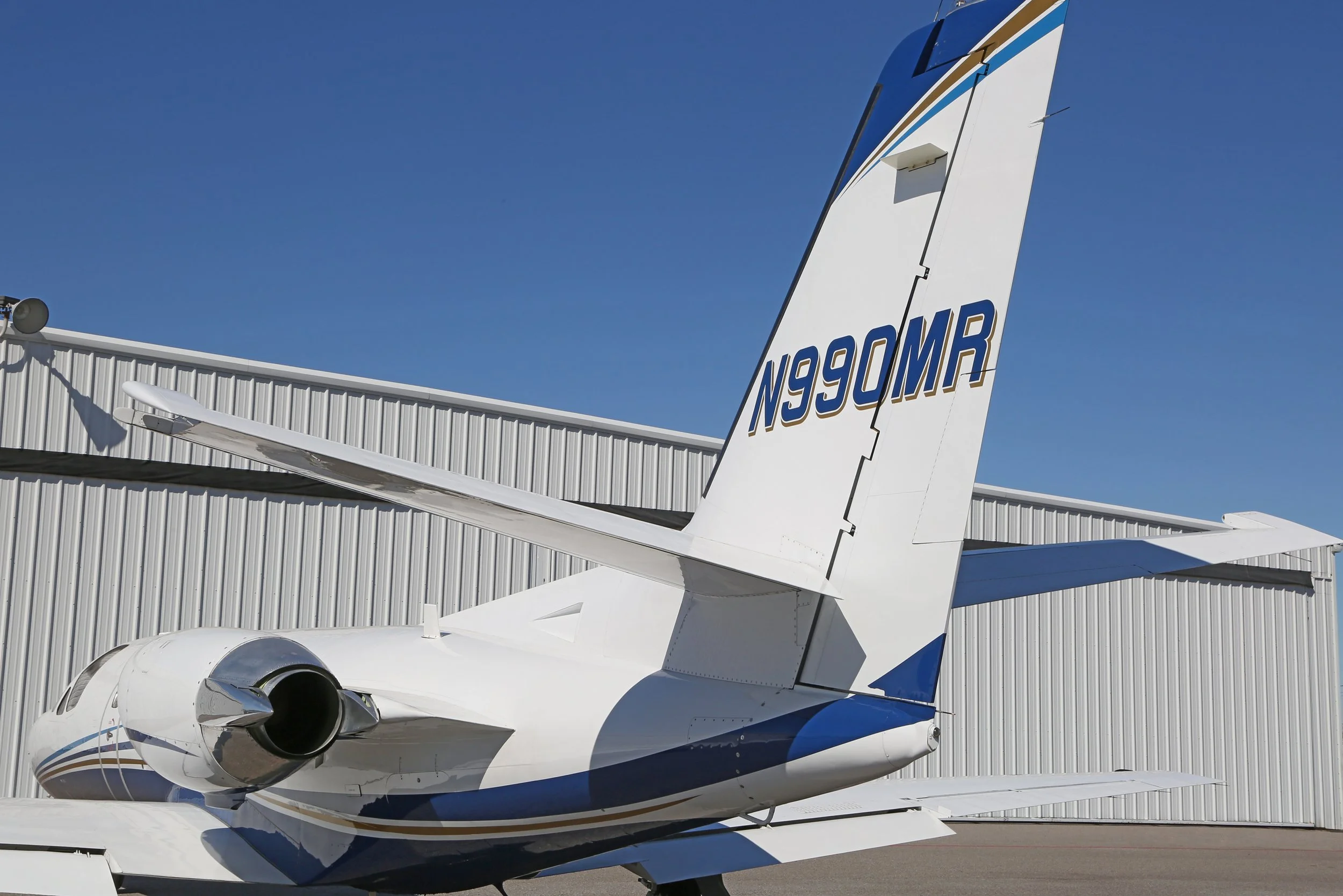 N990MR 1983 CESSNA CITATION II PORT Rudder Detail 4.jpg