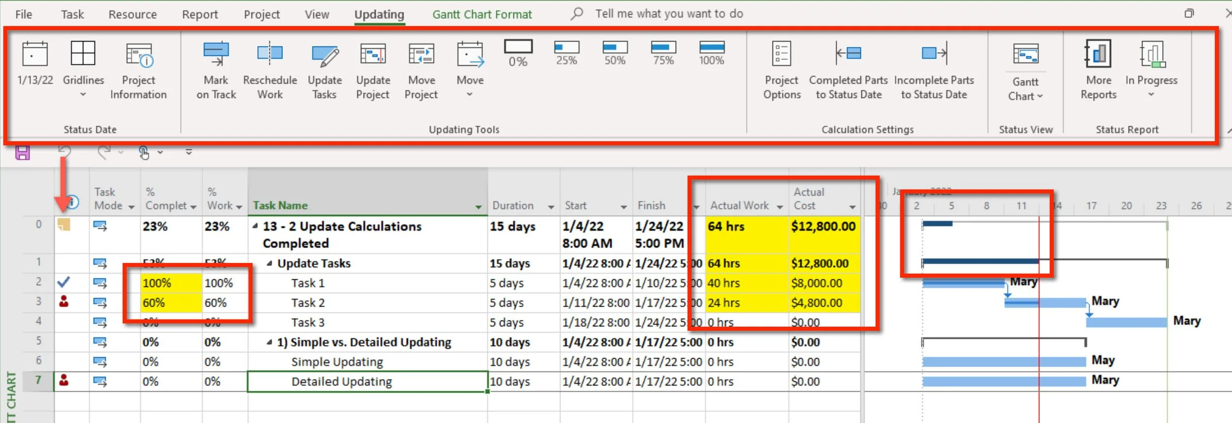 13 Update Project Microsoft Project Master Learning Program MS 13 Update Project Microsoft Project Master Learning Program MS