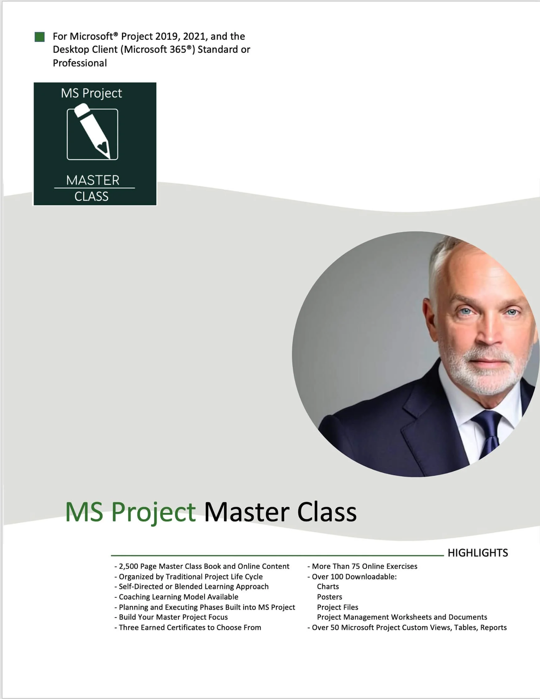 Microsoft Project Master Class Training
