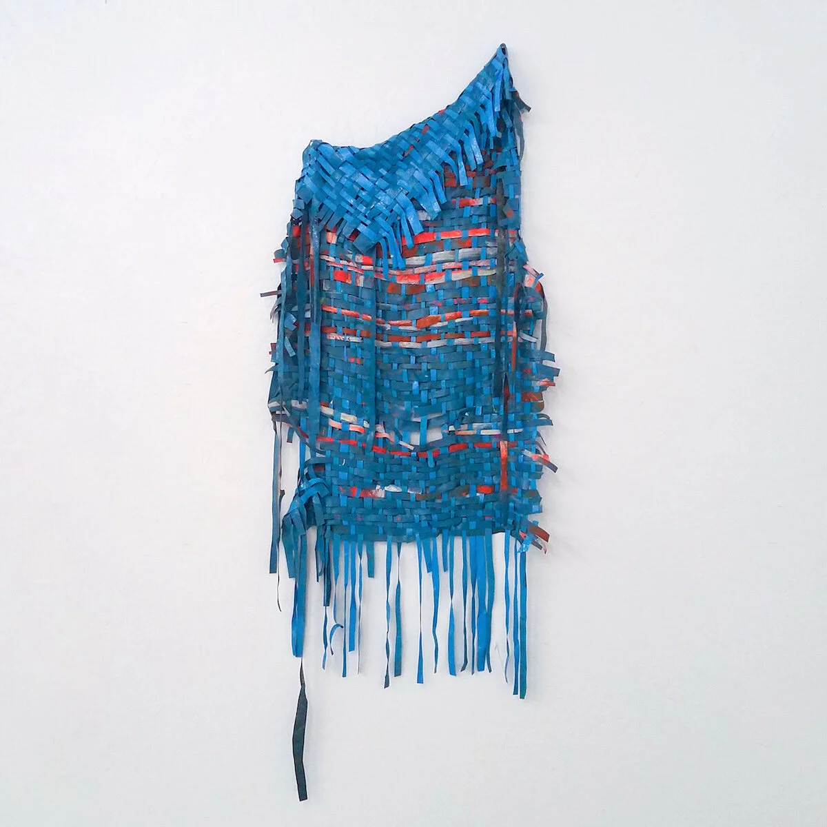 Blue, Orange & White Textile