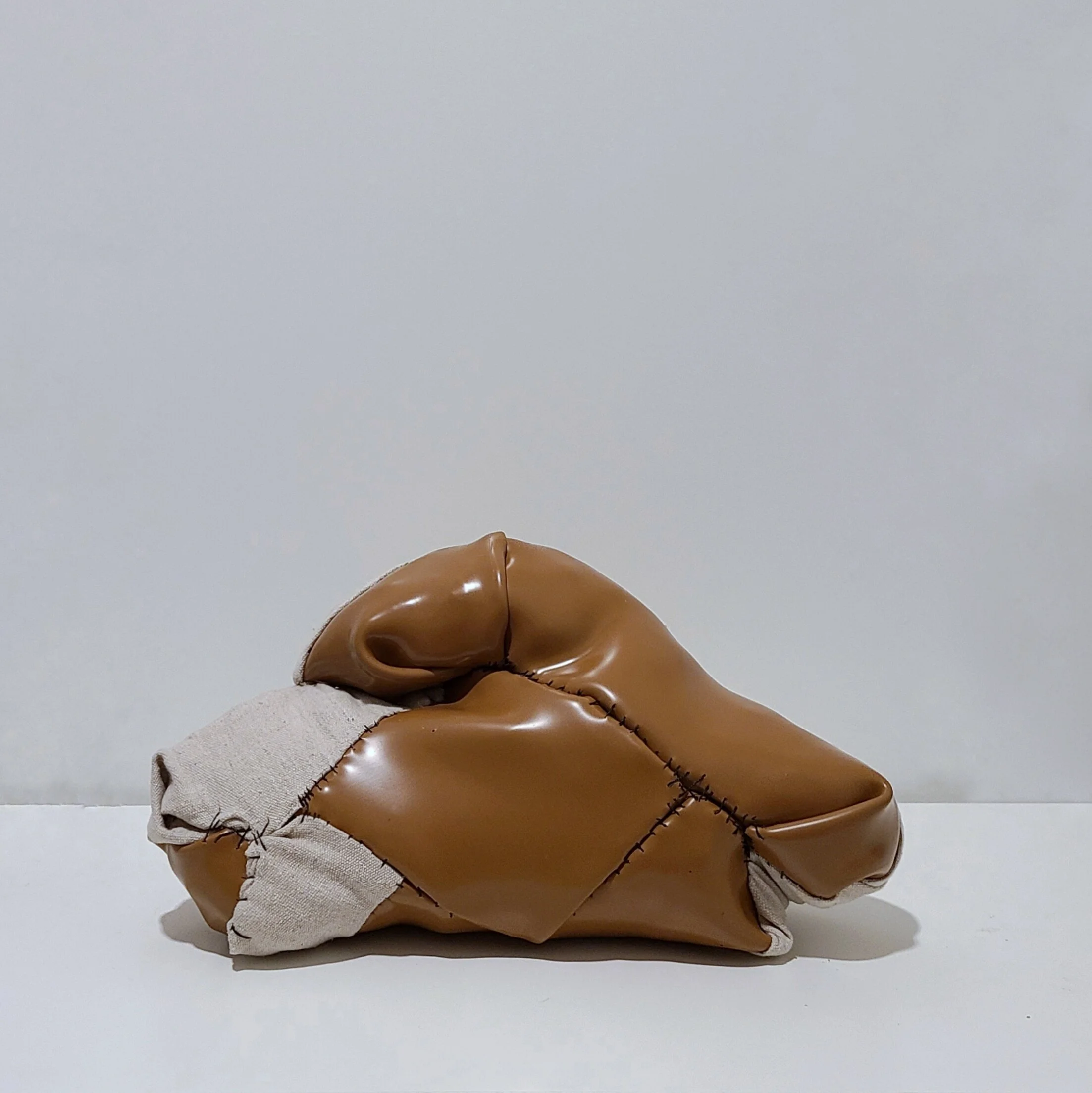 "Brown Velvet" and canvas (stuffed)