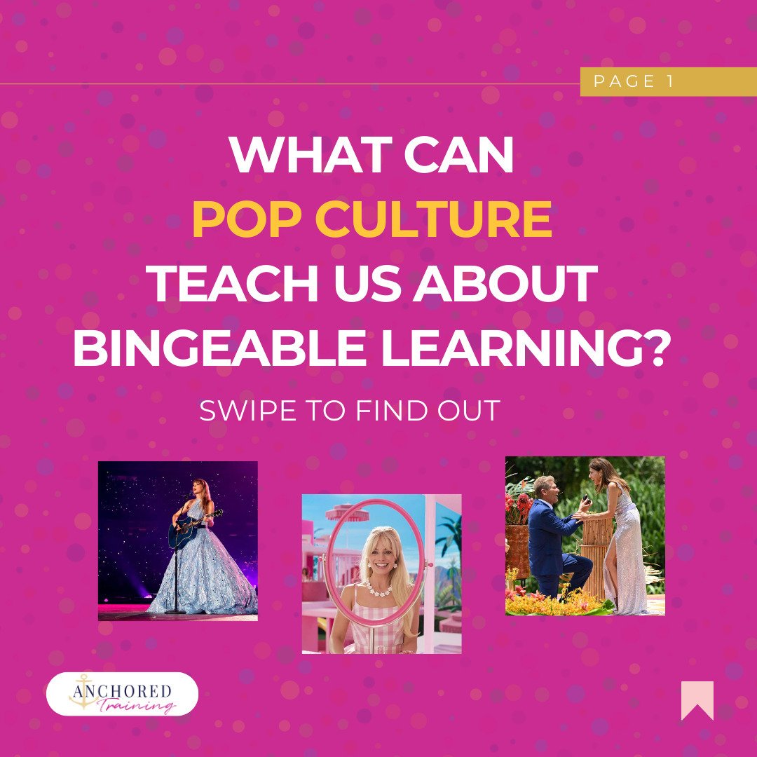 If you've downloaded our most recent release from the vault of insider secrets, &quot;Decoding the Future: Strategies for NextGen Learning,&quot; you've seen our nods to The Golden Bachelor, The Eras Tour, and the Barbie movie. 👀

Have we lost our m