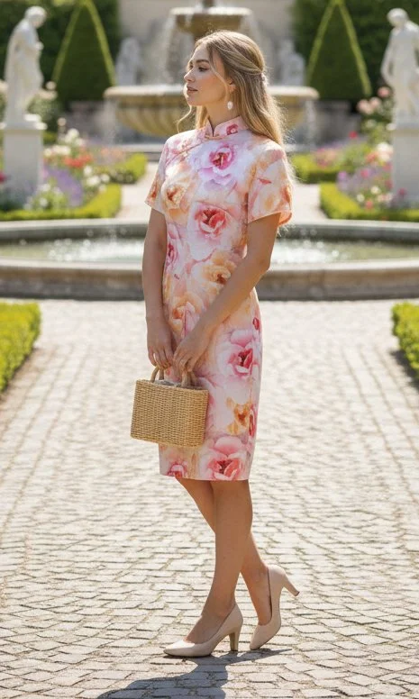 Roses Chiffon Dress